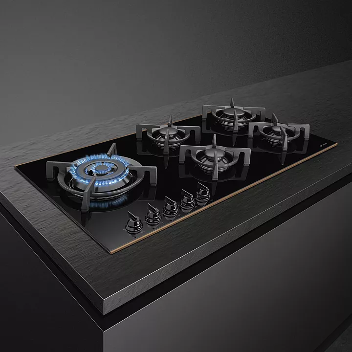 Газовая варочная панель Smeg PV695LCNR