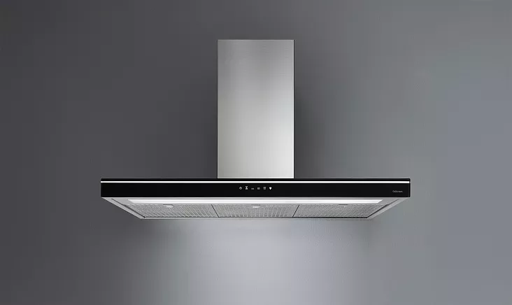 Т-образная вытяжка Falmec LUCE GLASS BLACK 90