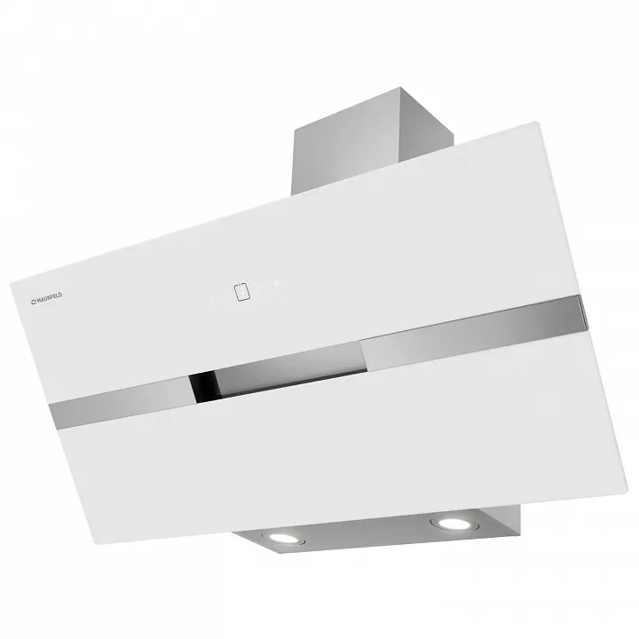 Наклонная вытяжка MAUNFELD Mersey 90 Inox Glass White
