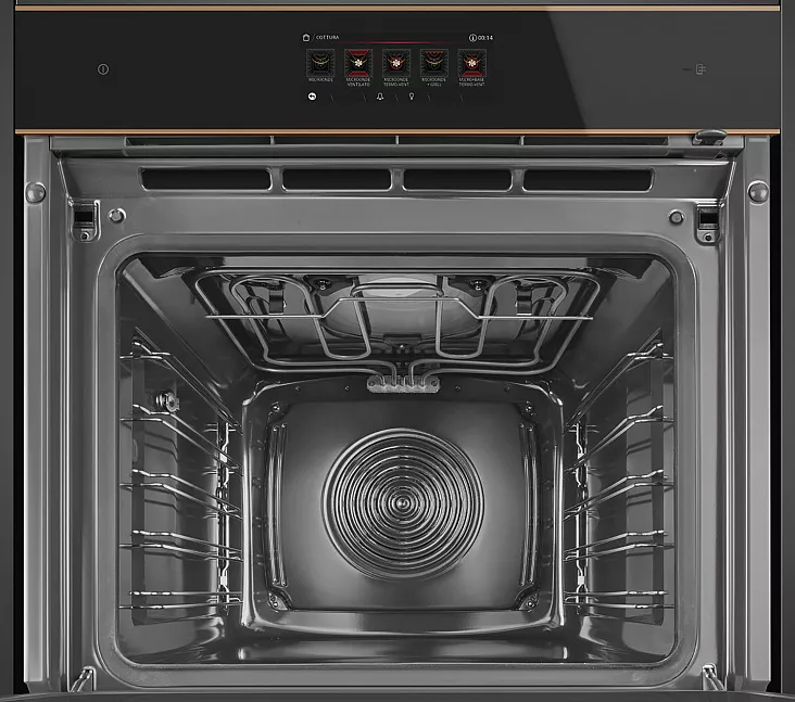 Электрический духовой шкаф с свч и паром Smeg SO6606WAPNR