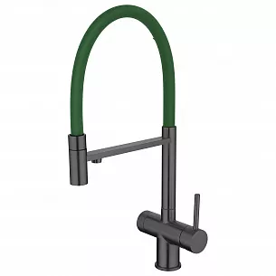 Смеситель для кухни EMAR ЕС - 7024GRN PVD Dark