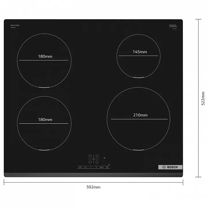 Индукционная варочная панель BOSCH PIE631BB5E