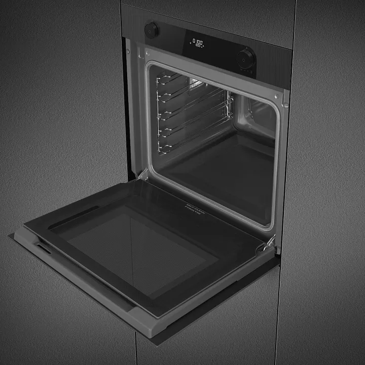 Электрический духовой шкаф с паром Smeg SO6201S2B