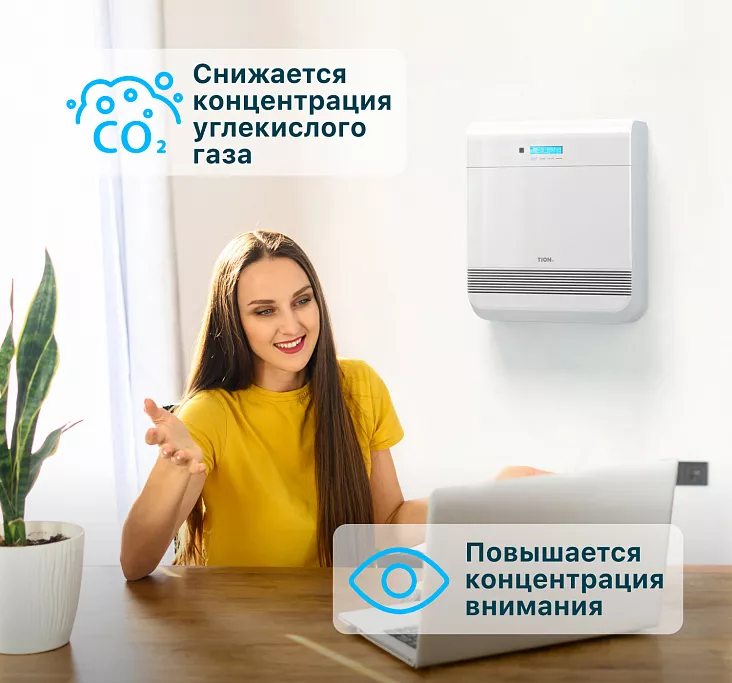 Приточный очиститель воздуха TION Бризер O2 Mac