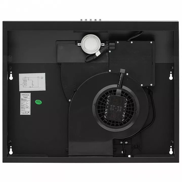 Козырьковая вытяжка Krona ERMINA 600 BLACK PB