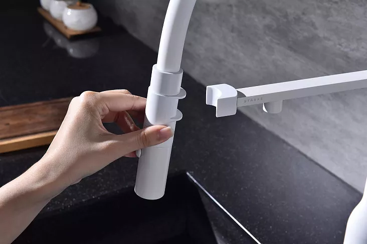 Смеситель для кухни Paulmark MAGNETO ONE WH