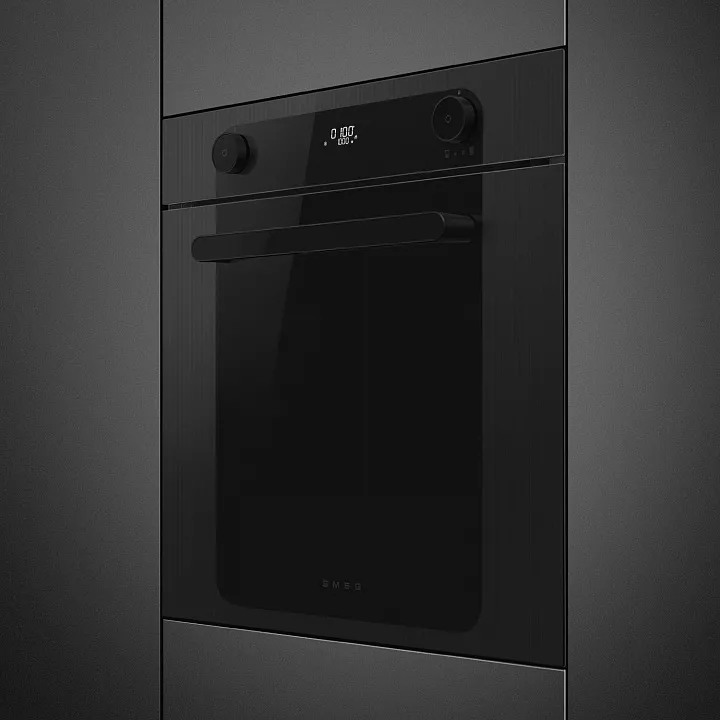 Электрический духовой шкаф с паром Smeg SO6201S2B