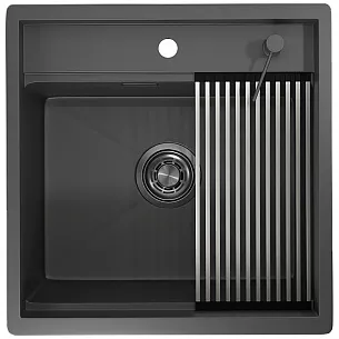 Кухонная мойка GRANULA KS-5051, Графит матовый