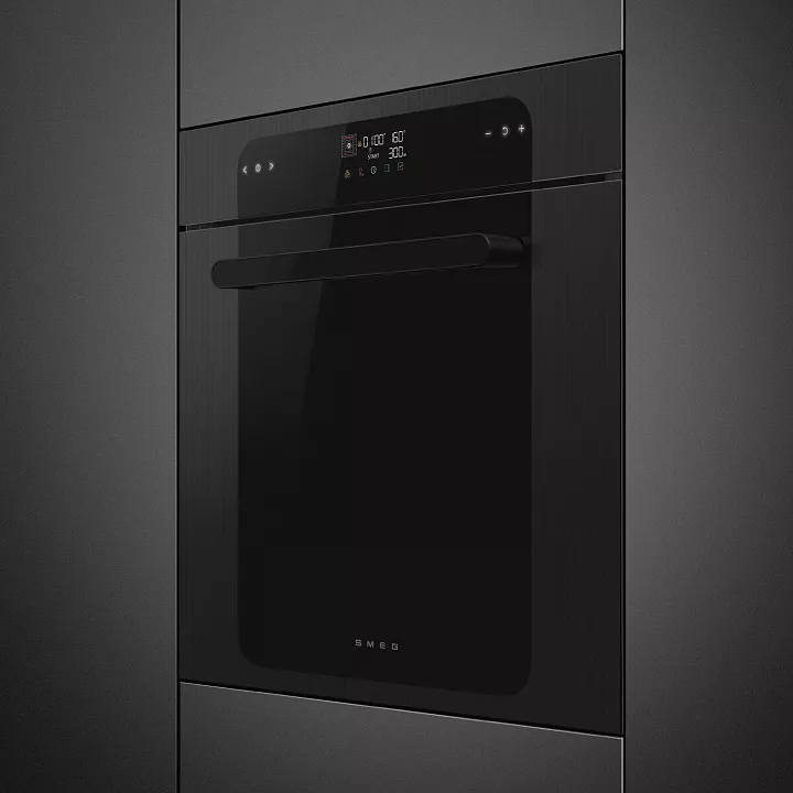 Электрический духовой шкаф с свч Smeg SO6202M2B