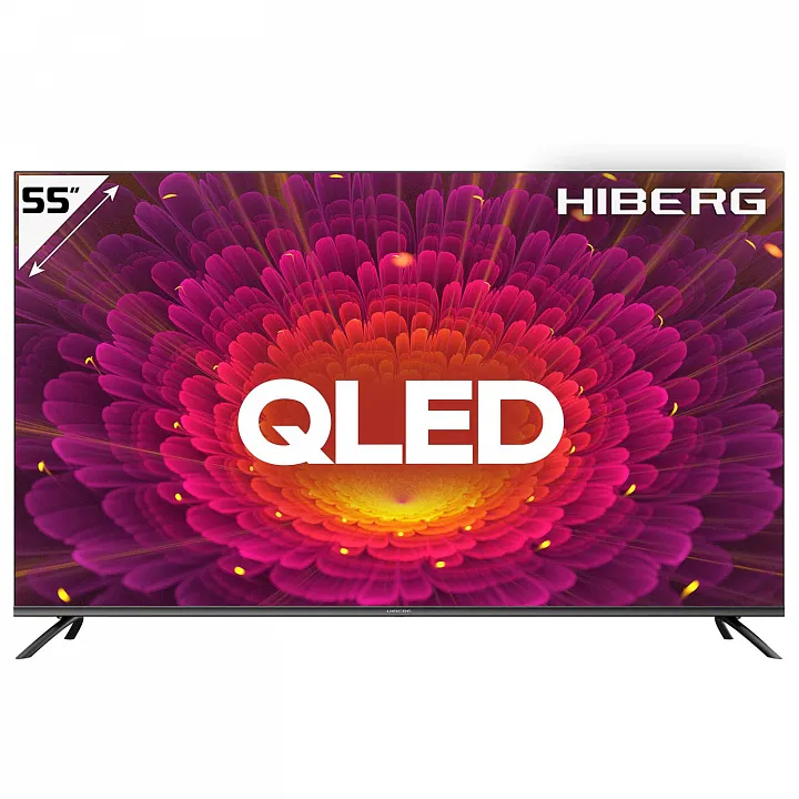 Телевизор HIBERG QLED 55Y (2021) 55″, 4K UHD, QLED