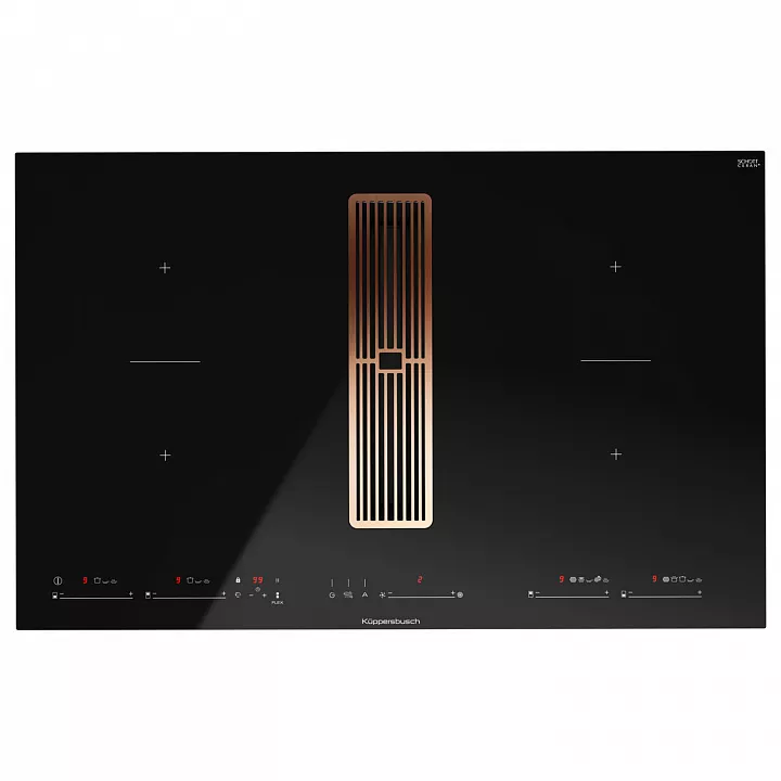 Индукционная варочная панель с вытяжкой Kuppersbusch KMI 8590.0 SR Copper