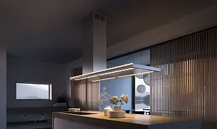 Островная Т-образная вытяжка Falmec LUMEN ISOLA NRS 175 SX