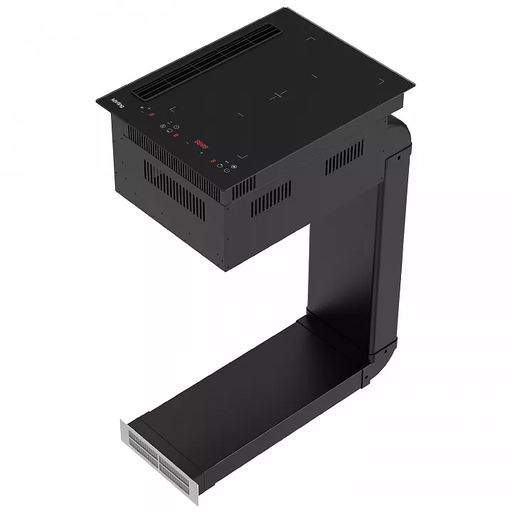 Индукционная варочная панель с вытяжкой Korting HIBH 40980 NB