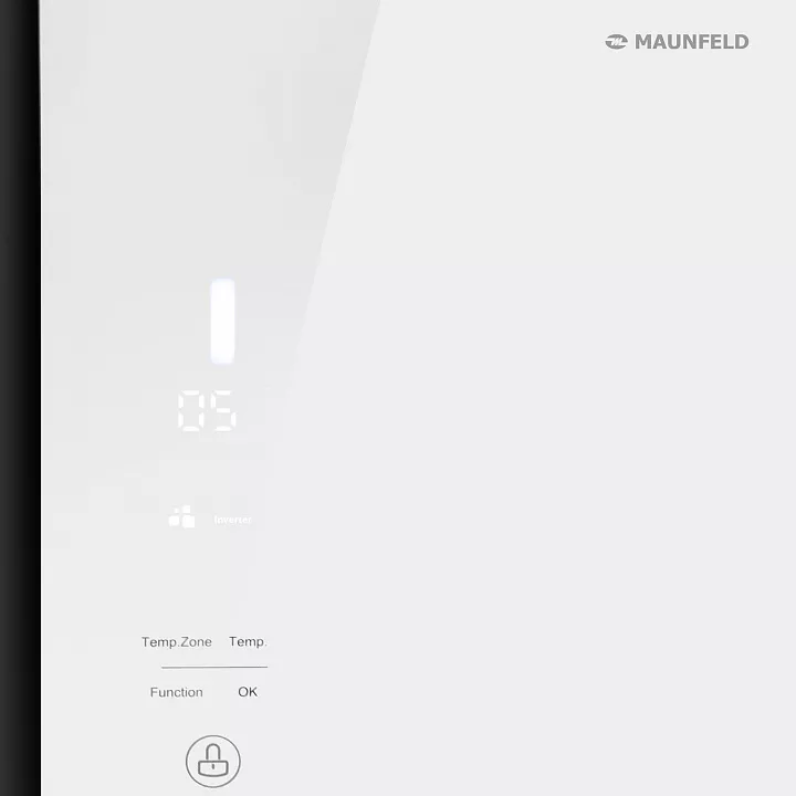 Холодильник-морозильник Side-by-Side MAUNFELD MFF177NFW Slim Inverter