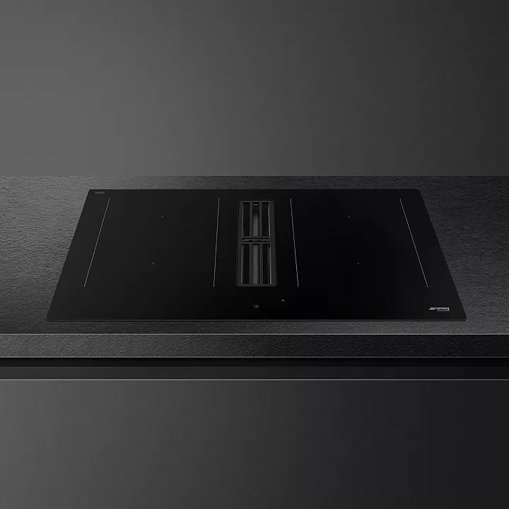 Индукционная варочная панель с вытяжкой Smeg HOBD382N2