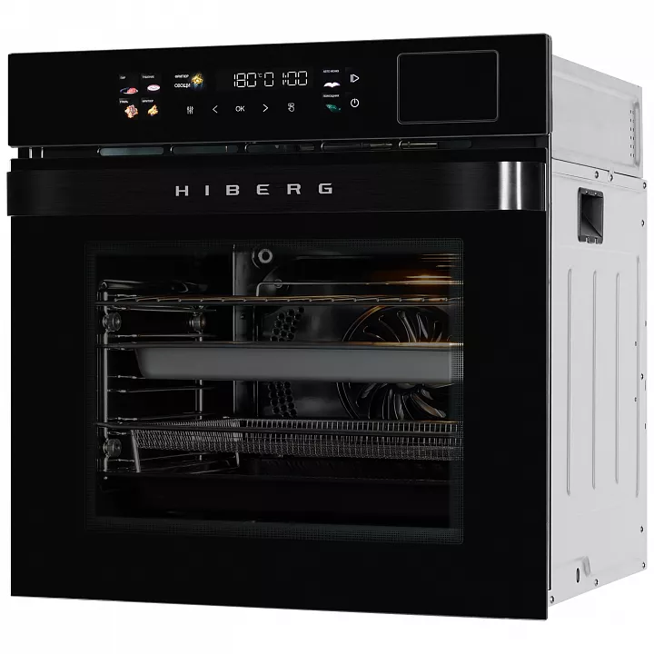 Электрический духовой шкаф с паром HIBERG S-VMF 6515 B SMART