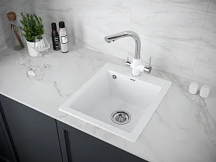 Кухонная мойка Paulmark KANTE 40 WH