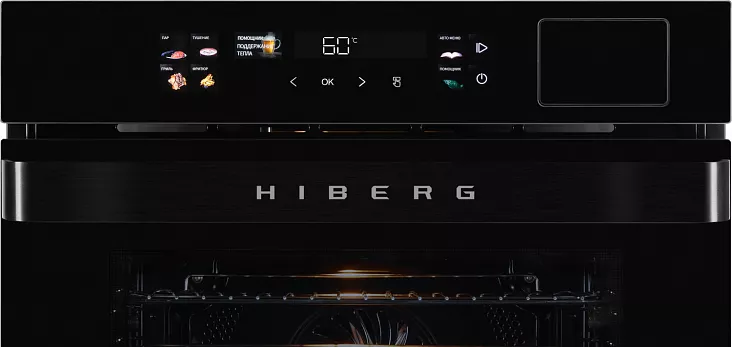 Электрический духовой шкаф с паром HIBERG S-VMF 6515 B SMART