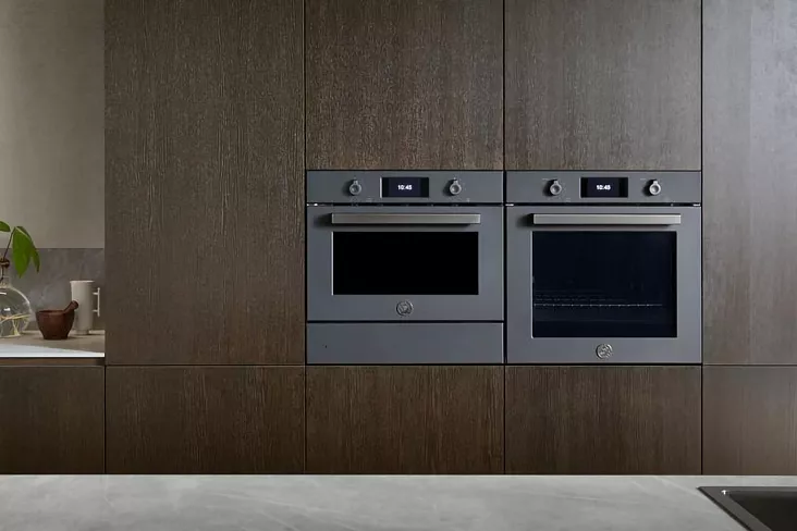 Компактный духовой шкаф с паром Bertazzoni F457PROVTN
