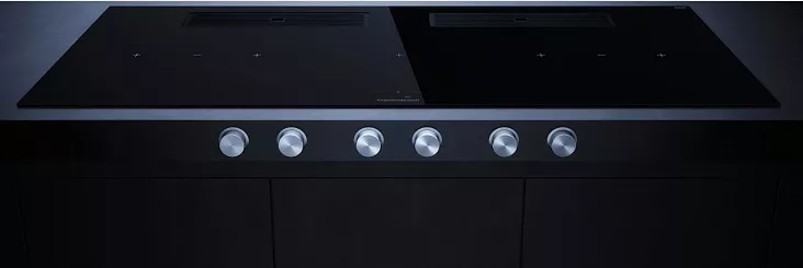 Индукционная варочная панель с вытяжкой Kuppersbusch KMI 9850.1 SR-E Black Velvet