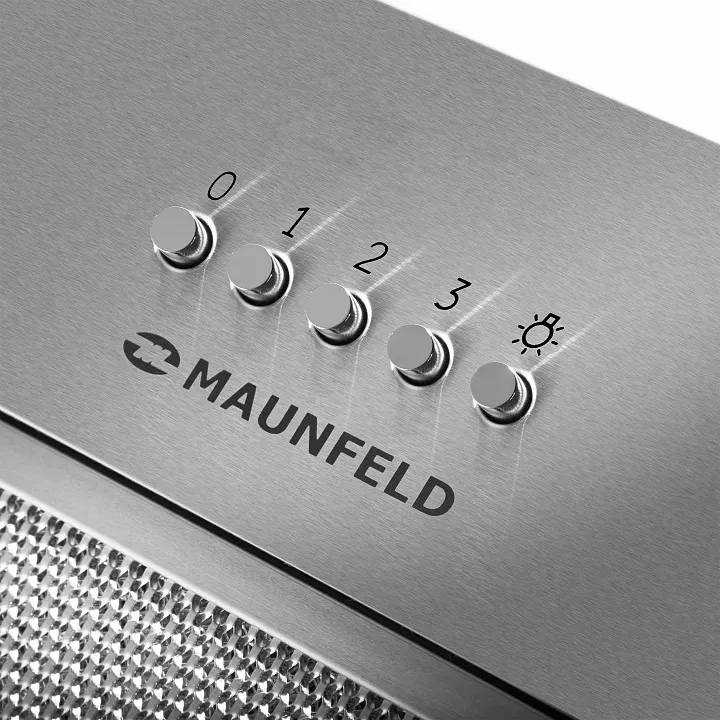 Полновстраиваемая вытяжка MAUNFELD Bay 45 Push Нержавеющая сталь