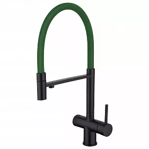 Смеситель для кухни EMAR ЕС - 7024GRN Black