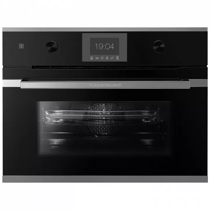Компактный духовой шкаф с свч Kuppersbusch CBM 6350.0 S3 Silver Chrome