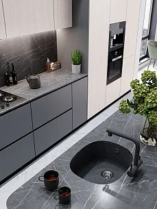 Кухонная мойка EMAR EMQ-1560.P Антрацит