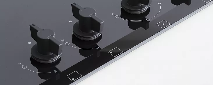 Газовая варочная панель Bertazzoni P604LMODGNE