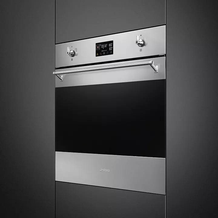 Электрический духовой шкаф с паром Smeg SO6302S3PX