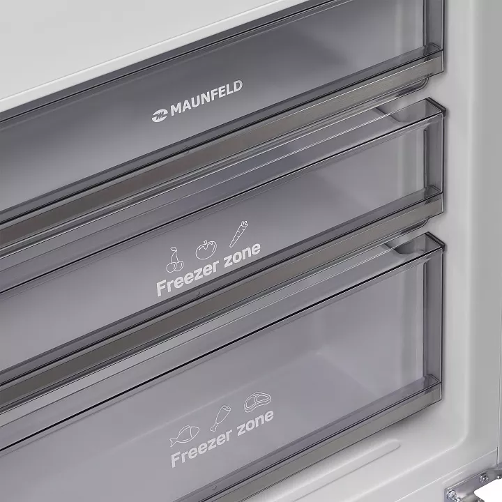 Встраиваемый холодильник-морозильник MAUNFELD MBF19369NFWGR LUX Inverter