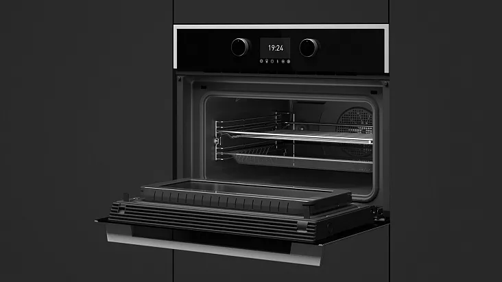 Компактный духовой шкаф с свч Teka HLC 847 C BLACK-SS