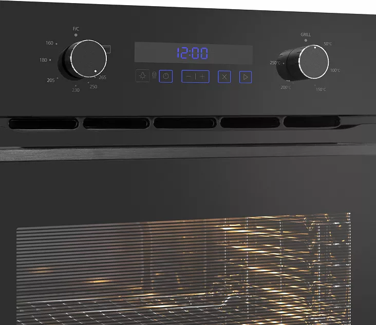 Газовый духовой шкаф MAUNFELD MOGM703B2