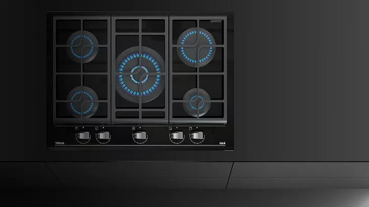 Газовая варочная панель Teka GZC 75330 XBN NIGHT RIVER BLACK
