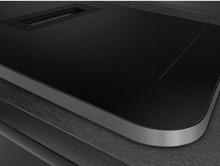 Индукционная варочная панель с вытяжкой Smeg HHSL7844X