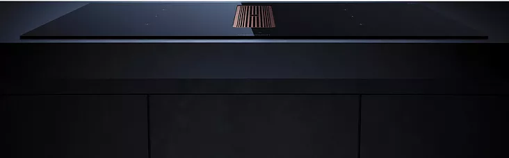 Индукционная варочная панель с вытяжкой Kuppersbusch KMI 9350.0 SR Copper