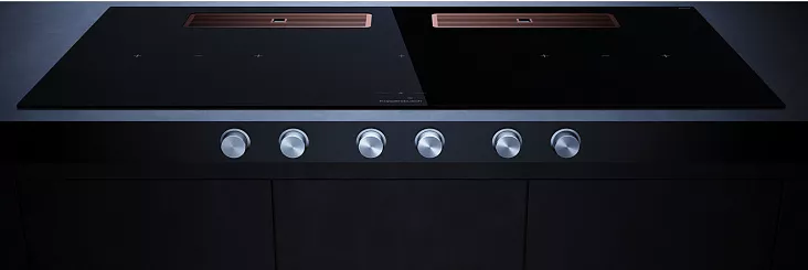 Индукционная варочная панель с вытяжкой Kuppersbusch KMI 12850.0 SR-E Copper