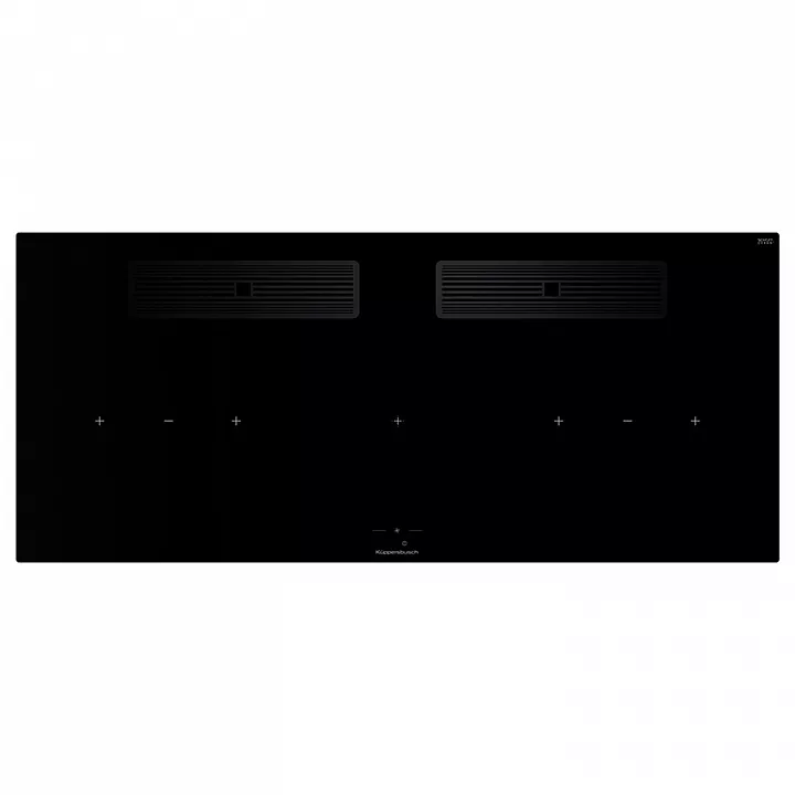 Индукционная варочная панель с вытяжкой Kuppersbusch KMI 12850.0 SR-E Black Chrome