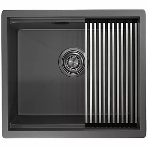Кухонная мойка GRANULA KS-5045U, Графит матовый