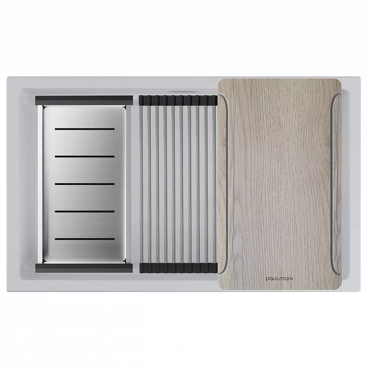 Кухонная мойка Paulmark LUMI-MULTI SINK 74 UNI WH