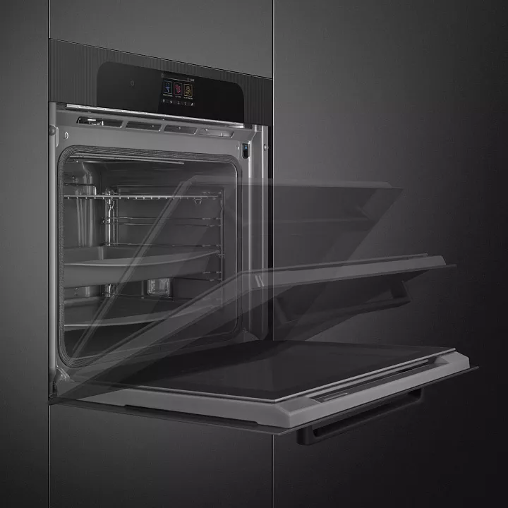Электрический духовой шкаф с паром Smeg SOP6204S2PB