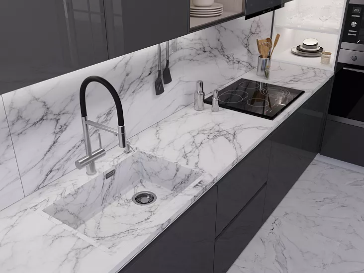Кухонная мойка EMAR EMB-660(TOP) White Elegant