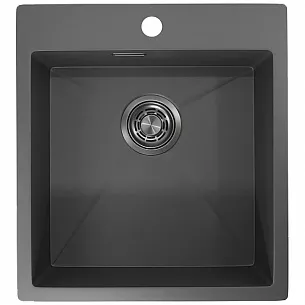 Кухонная мойка GRANULA 4600, Графит матовый