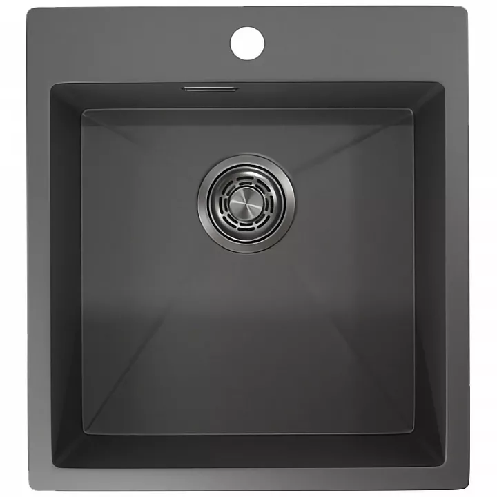 Кухонная мойка GRANULA 4600, Графит матовый