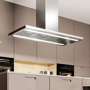 Островная Т-образная вытяжка Falmec LUMEN ISOLA STEEL 120