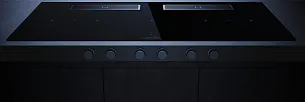 Индукционная варочная панель с вытяжкой Kuppersbusch KMI 12850.0 SR-S Stainless Steel