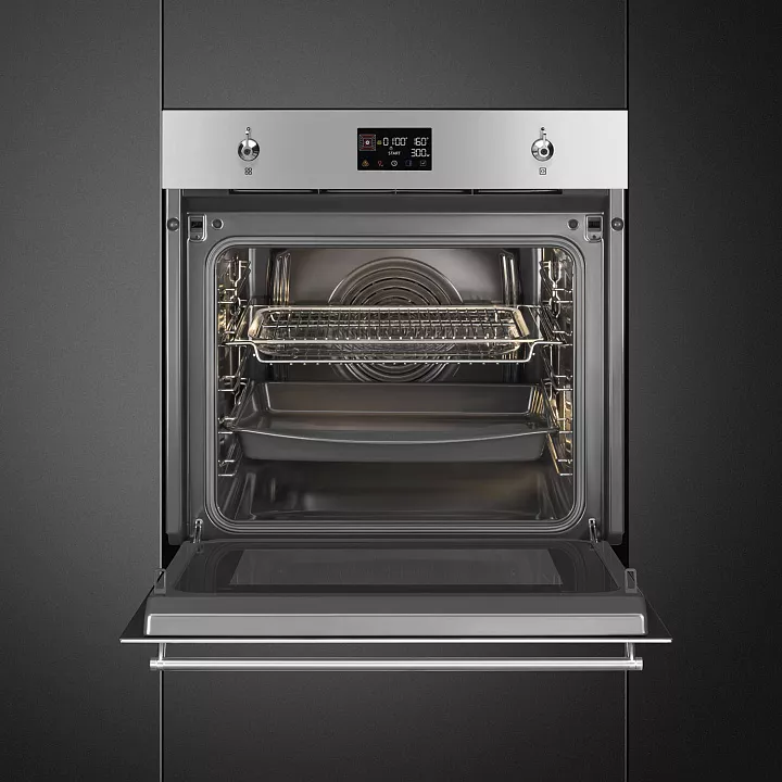 Электрический духовой шкаф с свч Smeg SO6302M2X