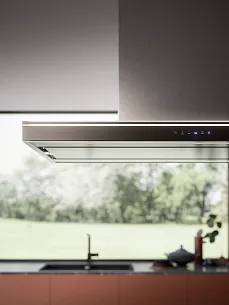 Островная Т-образная вытяжка Falmec LUMINA NRS ISOLA BLACK 90