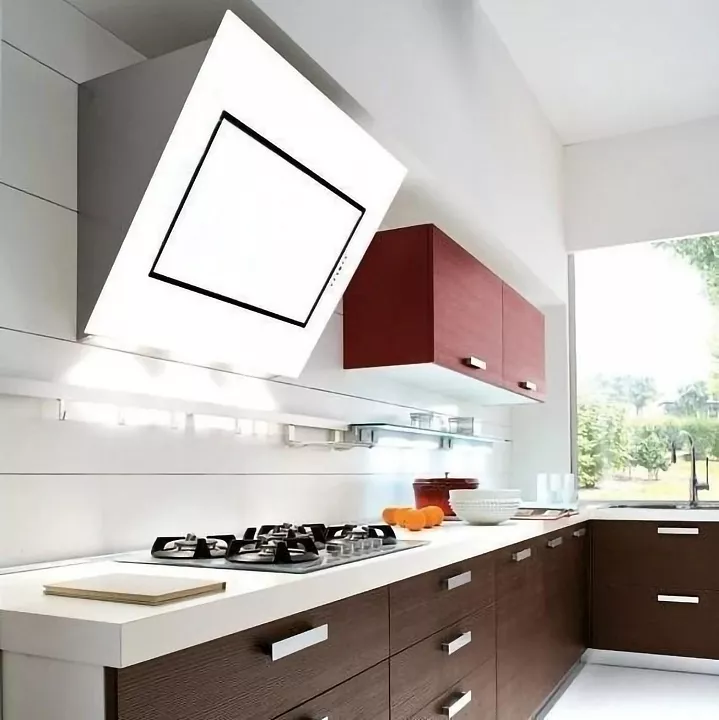 Наклонная вытяжка Falmec QUASAR GLASS WHITE 90