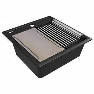 Кухонная мойка Paulmark STEPIA-MULTI SINK 50 BLM